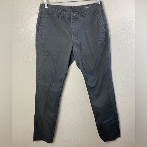 Bonobos Gray Neutral Chino Cotton Pants Men’s 34 x 36 - Picture 1 of 14